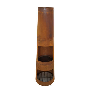 Chimeneas Modernas 2026, Elegantes y Sencillas, Fáciles de Montar, de Acero Corten, Calentador de <span class=keywords><strong>Pellets</strong></span> para Exteriores - Product Image 4