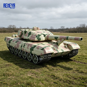 REMEYA Mannequin de char gonflable de qualité industrielle avec revêtement IR Signature Match, adhérence et points d'ancrage au vent pour utilisation sur le terrain - Product Image 1
