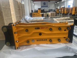 Accesorios para Excavadora SOOSAN SB121, Martillo Hidráulico Tipo Superior, Equipo de Construcción para Excavadoras de 28-35 Toneladas, Demolición - Product Image 5