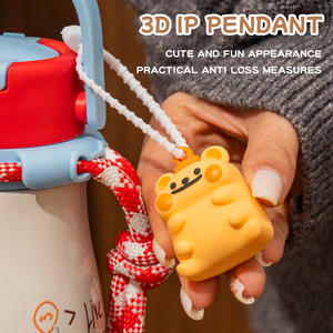 Termo y Botella de Acero Inoxidable BEARIS <span class=keywords><strong>BUG</strong></span> con Tapa, Cuerda y Pajita para Niños, Oficina, Escuela y Regalo - Product Image 5