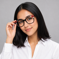Montures de lunettes œil-de-chat vintage, en acétate fait main, lunettes optiques rétro pour femmes HG8705-4