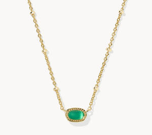 Collar de Moda al por Mayor, Chapado en Oro, con Colgante de Cristal Rosa en Forma de Corazón, Mini Collar Rosa Bonito, Cadena de Cuerda, Tamaño Personalizado - Product Image 2