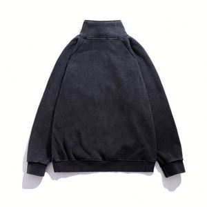 Veste zippée à col haut en polaire pour hommes pour le printemps 2025 Couleur unie - Product Image 2