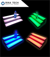 Vente en gros de présentoir en acrylique à LED Affichage à distance de bijoux/cosmétiques à intensité variable directement en usine