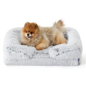 <span class=keywords><strong>Coussin</strong></span> <span class=keywords><strong>de</strong></span> canapé-lit pour <span class=keywords><strong>chien</strong></span> <span class=keywords><strong>de</strong></span> compagnie gris <span class=keywords><strong>haut</strong></span> <span class=keywords><strong>de</strong></span> <span class=keywords><strong>gamme</strong></span> en velours pour sommeil profond avec fond antidérapant. - Product Image 1