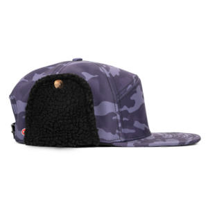 Casquette Snapback Camouflage TCAP Personnalisée à 6 Panneaux avec Patch en Caoutchouc pour Protection des Oreilles en Hiver en Extérieur - Product Image 4
