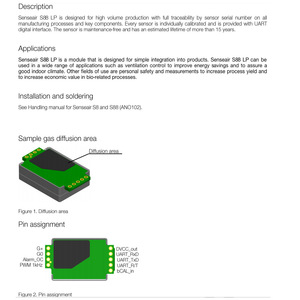 เซ็นเซอร์ตรวจจับก๊าซคาร์บอนไดออกไซด์ SenseAir S88 ความละเอียด 1ppm ช่วงการตรวจวัดคุณภาพอากาศ 400-10000ppm - Product Image 4
