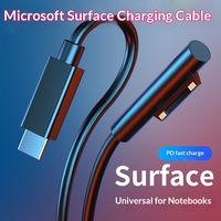 Câble de charge rapide Type-C compatible avec la tablette Microsoft Surface Pro 7/6/5/4/3/Go avec transfert de données, modèle IMX596