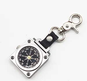 2023 Mini compass keychain,Aluminum Magnetic Compass set gift items