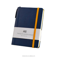 Logo personnalisé a6/a7pu carnet de poche doublé papier mini journal de poche carnet de notes fournitures de bureau