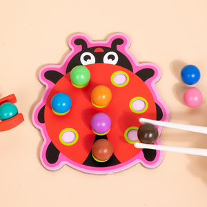 Juego <span class=keywords><strong>de</strong></span> Pinzas con Cuentas <span class=keywords><strong>de</strong></span> Madera con Múltiples Temas <span class=keywords><strong>de</strong></span> Dibujos Animados, Rompecabezas para Niños, Educación Preescolar, Entrenamiento <span class=keywords><strong>de</strong></span> Motricidad Fina, Tarjetas <span class=keywords><strong>de</strong></span> Aprendizaje - Product Image 3