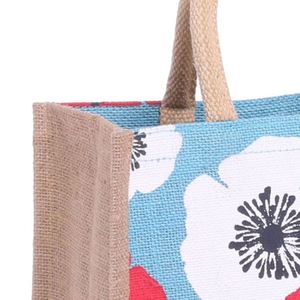 Sac fourre-tout en toile de jute personnalisé pour les courses, sac publicitaire promotionnel - Product Image 3