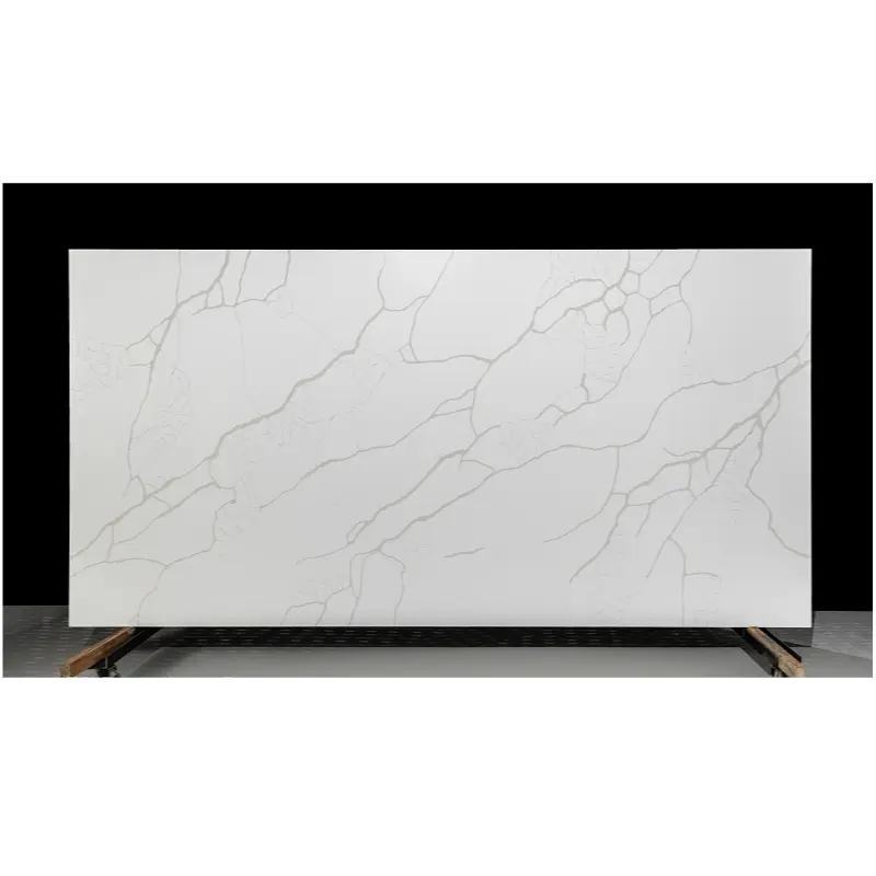 Super White Quartz Stone/Quartz Slab Engineered for Kitchen Countertop Pure White Quartz