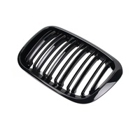 LUMA 98-01 Gloss Matte Black Chrome M Color ABS Front Bumper Grille for 4-Door for BMW 3 Series E46 1998-2001 Kidney Double Slat