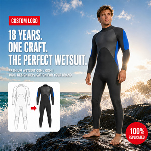 Combinaison <span class=keywords><strong>de</strong></span> plongée intégrale en néoprène 3 mm pour homme, personnalisée en usine, avec fermeture éclair dorsale YKK et genouillères pour la plongée, le snorkeling et le surf - Product Image 1