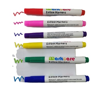 Pennarelli Colorati Commestibili <span class=keywords><strong>per</strong></span> Biscotti Ingredienti di Grado Alimentare Penna <span class=keywords><strong>per</strong></span> Disegnare e Decorare <span class=keywords><strong>Torte</strong></span> - Product Image 1