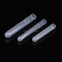 LHLMXK-02 jetable doux test d'approvisionnement Tube d'échantillon de sang PE transparent fond rond échantillon utiliser un tube en plastique