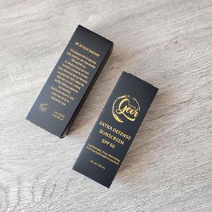 Custom Black Product <b>Boxes</b> with Gold Logo - Premium Packaging for Sunscreen, Serums & Cosmetics - Product Image 2