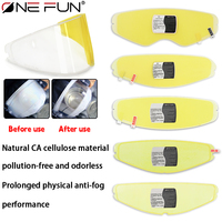 Film anti-buée pour visière de demi-casque AD JET (clips anti-buée) – Film transparent anti-buée, inserts de visière à clipser, durables