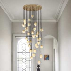 Lámpara de araña Led para escaleras, iluminación Interior creativa moderna de estilo nórdico para ático, Villa - Product Image 6