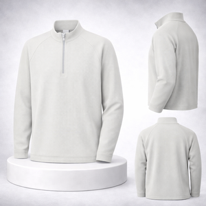 Pull de golf personnalisé pour fabricant de vêtements, séchage rapide, extensible dans les 4 sens, tricoté, demi-zip, sweat-shirt 1/2 zip - Product Image 1