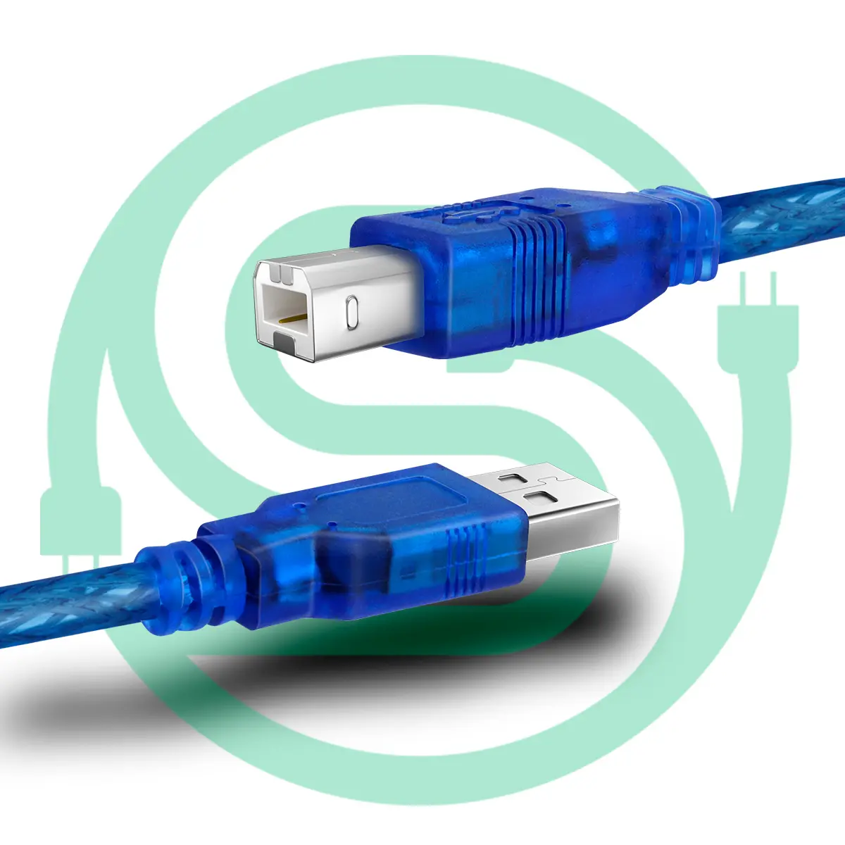 Cable de impresora USB 2,0 tipo A macho a B macho Cable de escáner de alta velocidad Compatible con HP Canon Dell Epson