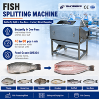 Abridora de Pescado Automática Acero Inoxidable 304 Mariposa en Una Sola Pasada para Tilapia Carpa Herbívora Bagre Pangasius