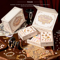 Boîte à bijoux en plastique Mobee Beautiful Starlight Radiance Treasure Zhejiang, fabrication artisanale, cadeau d'anniversaire pour filles, avec perles