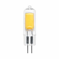 Ampoule LED G4 AC/DC 12V 2W 150LM 2200K-6000K 360-Degrés COB Verre pour Lustre Résidentiel et Paysager, CRI Élevé >80 CE/FCC