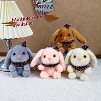 Pendentif Lapin Adorable en Peluche, Breloque de Sac Dessin Animé, Porte-clés, Super Doux, en Coton PP et Tissu Polyester