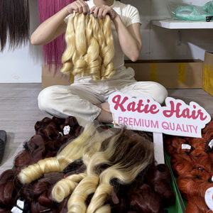 Paquets de cheveux humains bruts vietnamiens de luxe 100g extensions naturelles droites/ondulées 8 "-32" non traitées - Product Image 3