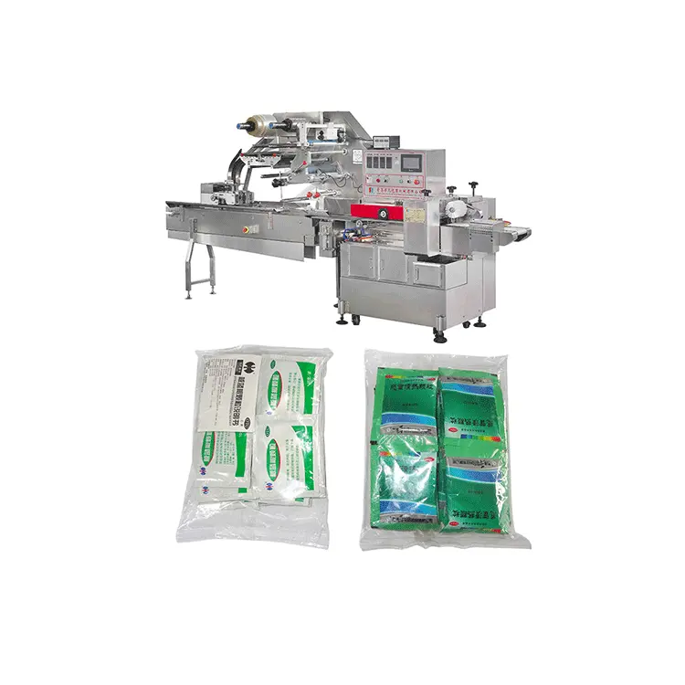 Automatische Verpackung Kissen Flow Brot Horizontale Verpackung Candy Chocolate Paper Cake Seife Obst Gemüse für Flowpack Machine