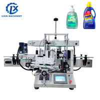 LX-T300B de bureau automatique Double face plat carré bouteille étiqueteuse autocollant en plastique verre bouteille étiquette applicateur
