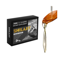 Complément Alimentaire Liquide de Shilajit à Marque Blanche OEM US, Riche en Acide Fulvique, Oligo-éléments et Ginseng pour Soutenir la Santé Globale