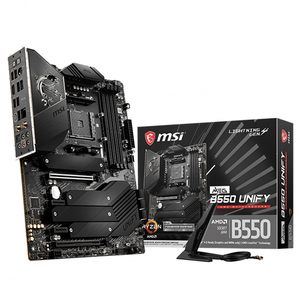 Placa base usada MSI MEG B550 UNIFY con zócalo de memoria <span class=keywords><strong>DDR4</strong></span> de 128GB compatible con CPU de escritorio AMD Ryzen 5000/4000/3000G-Series - Product Image 1