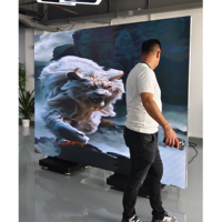 Pantalla LED Ultrafina para Interiores P1.86 P2.5 HD 2025, Pantalla LED GOB Tríptica para Exhibiciones, Centros Comerciales y Animación