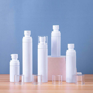 Airless pump <b>bottle</b> skincare PP <b>plastic</b> cosmetic container White cylinder lotion <b>bottle</b> Skincare packaging 60ml - Product Image 4