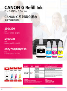 Botella compatible con Trendvision, tinta de tinte Refil a base de agua para impresora Canon GX Ink 6020 - Product Image 6