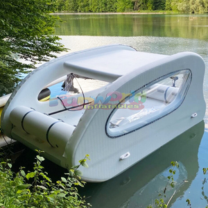 Bán buôn watercraft điện phao dwf Catamaran nổi năng lượng mặt trời điện Inflatable Nhà thuyền - Product Image 4