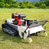 Tondeuse à gazon robotisée sans fil industrielle de dernière génération, moteur 4 temps, alimentée à l'essence, contrôle intelligent, réglable