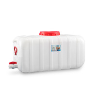 Seau de stockage d'eau en plastique HDPE de qualité alimentaire, carré horizontal, épaissi, 15-200L, robuste, avec poignée ergonomique pour usage domestique et potable
