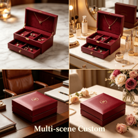 Boîte d'emballage sur mesure avec logo estampé à chaud, texture premium, pour un cadeau professionnel, idéale pour un cadeau d'anniversaire