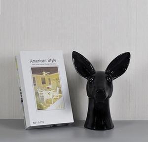 Porte-<span class=keywords><strong>livre</strong></span> en céramique, 1 pièce, style nordique, pour maison, tête de cerf, <span class=keywords><strong>poterie</strong></span> Animal, Vases artisanaux en porcelaine, décorations créatives de salon - Product Image 2