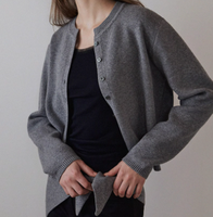 Pull cardigan en cachemire basique, chaud, doux, personnalisable, de haute qualité, très vendu