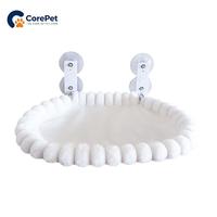 Hamac pour chat à fixer sur fenêtre avec ventouses puissantes pour se prélasser au soleil, maille respirante, cadre en acier pliable, toutes saisons