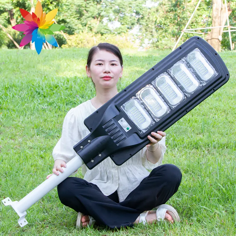 HUAPAI коммерческий индукционный столбовый светильник 50 Вт 100 Вт 150 Вт 200 Вт 250 Вт 300 Вт Универсальный светодиодный Солнечный уличный светильник