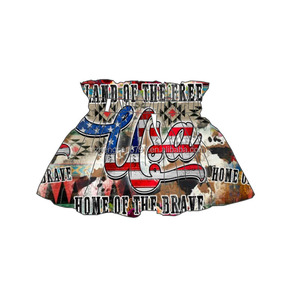 2022 confortevole Casual estate occidentale lascia andare ragazze stampa modello bambina gonna elastica a vita alta gonna Tutu moda bambino - Product Image 2