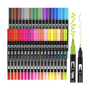 Rotulador de Doble Punta con Pincel de Acuarela, Color OEM, para Colorear, con Punta de Delineador - Product Image 5
