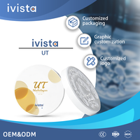 Bloc de zircone multicouche IVISTA UT 60% translucide 650MPa sans teinture pour laboratoire dentaire