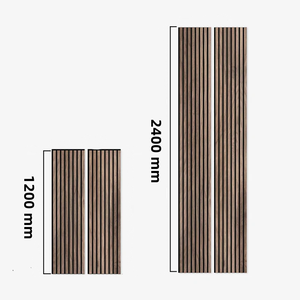 Pannelli Acustici Akupanels in <span class=keywords><strong>MDF</strong></span> e Fibra di Poliestere, Decorazione Murale Moderna Insonorizzante, Assorbimento Acustico Altamente Efficace, Modello 3D - Product Image 2